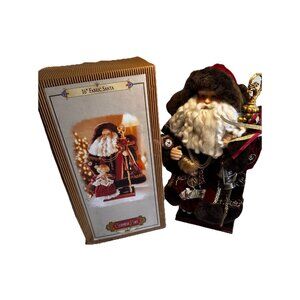 Grandeur Noel 16” Fabric Santa Claus 2001 Collectors Edition Christmas Sam’s Vtg